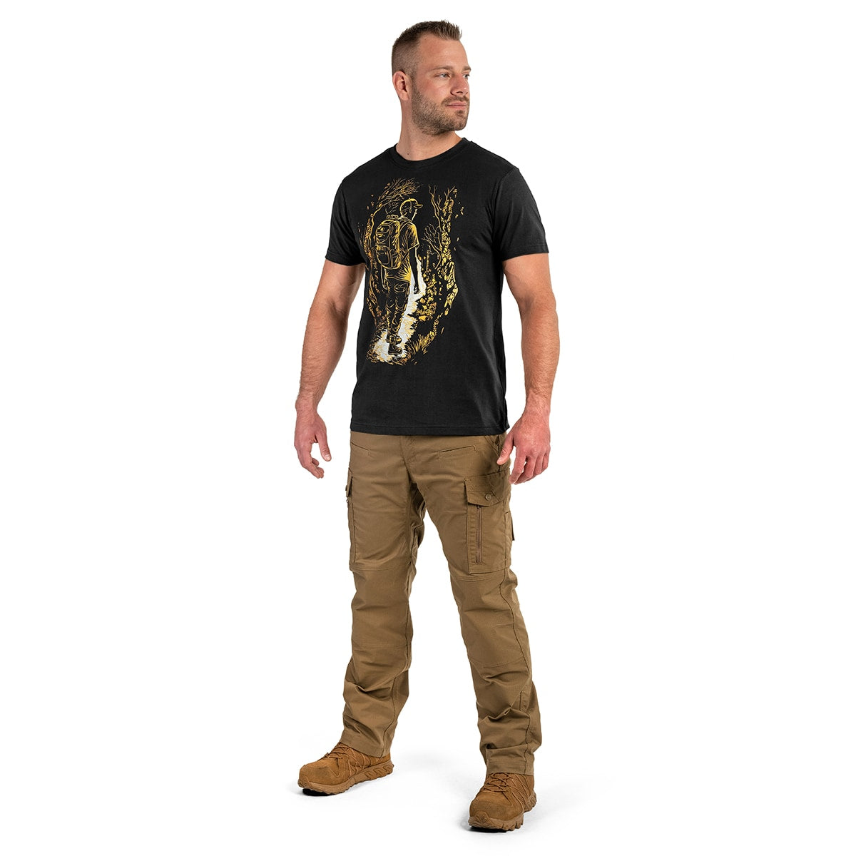 Koszulka T-shirt Voyovnik Wędrowiec Color - Czarna