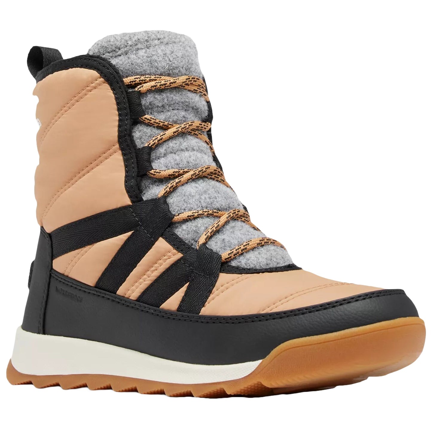 Buty damskie Sorel Whitney II Plus Lace WP - Tawny Buff/Black