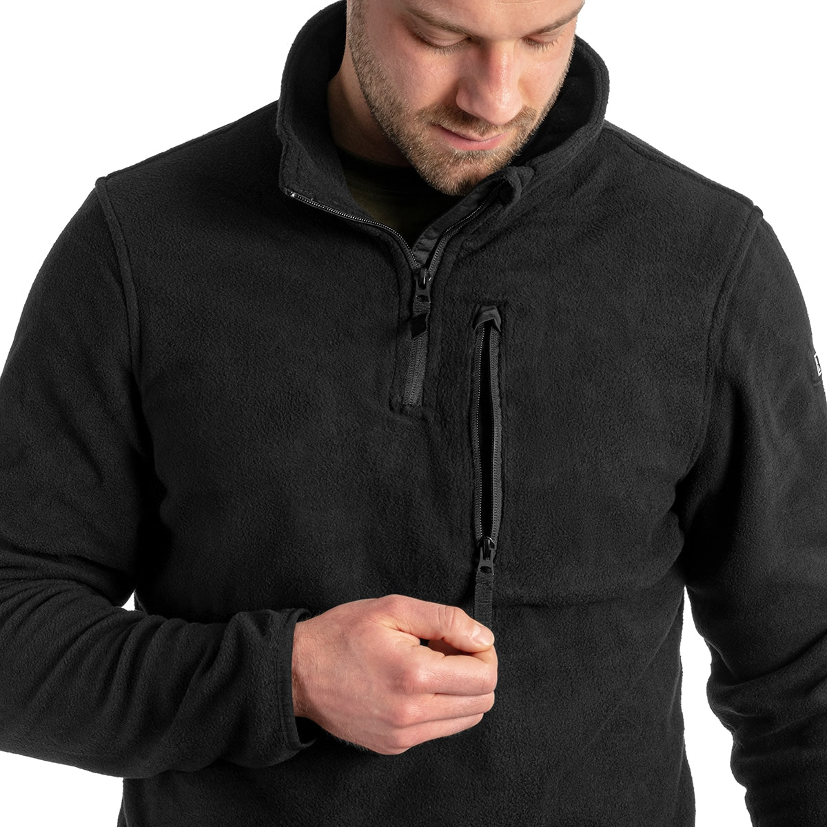 Polar Brandit Fleece Troyer - Black
