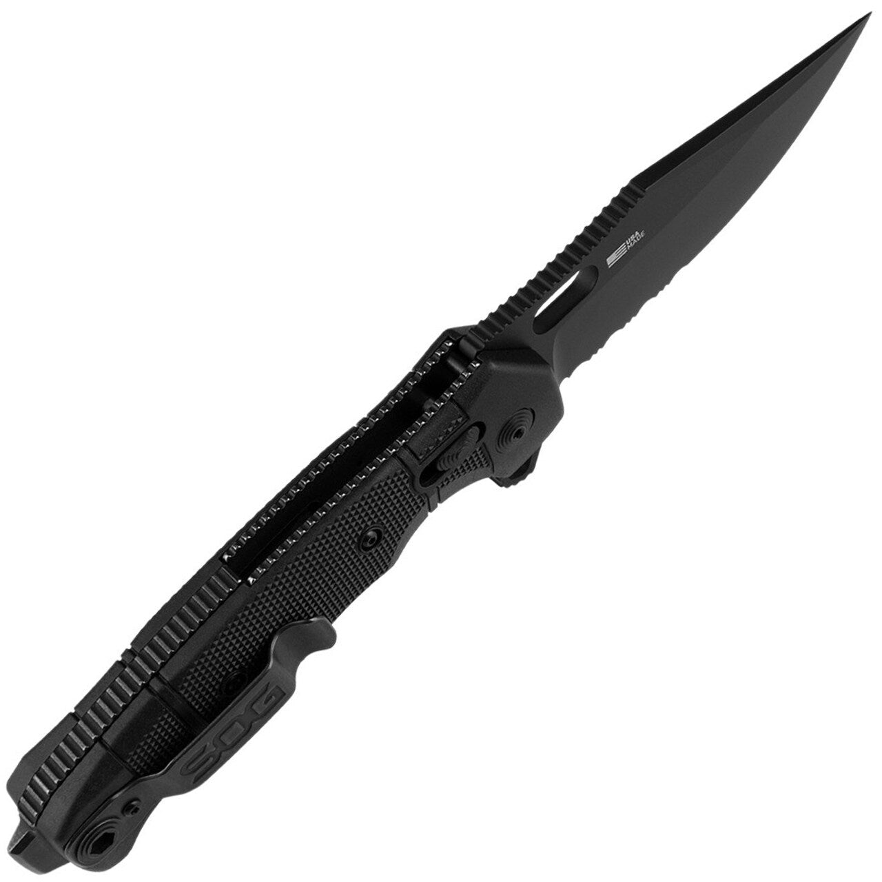 Nóż składany SOG Seal XR Partially Serrated - Black