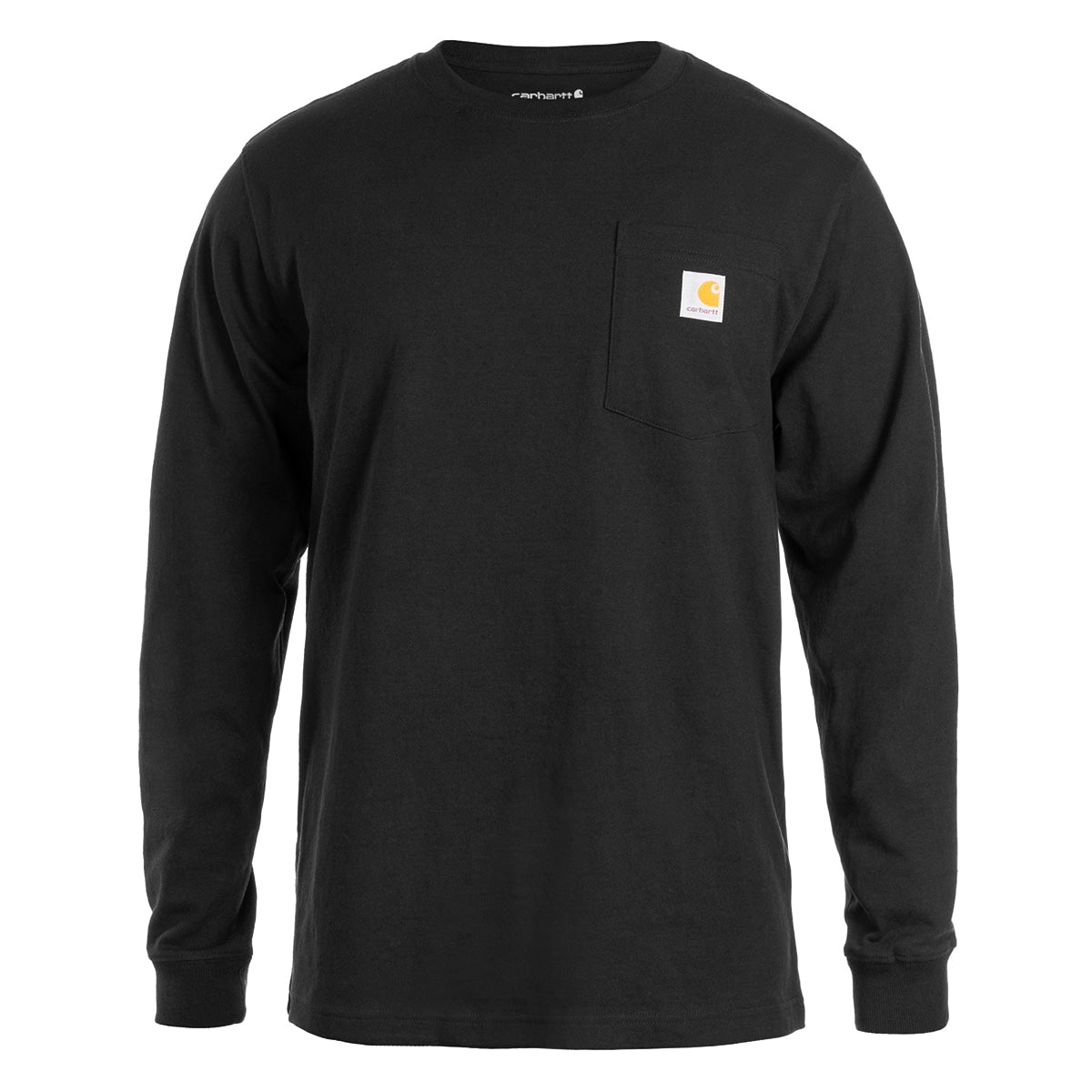 Koszulka Carhartt Heavyweight Longsleeve Pocket - Black