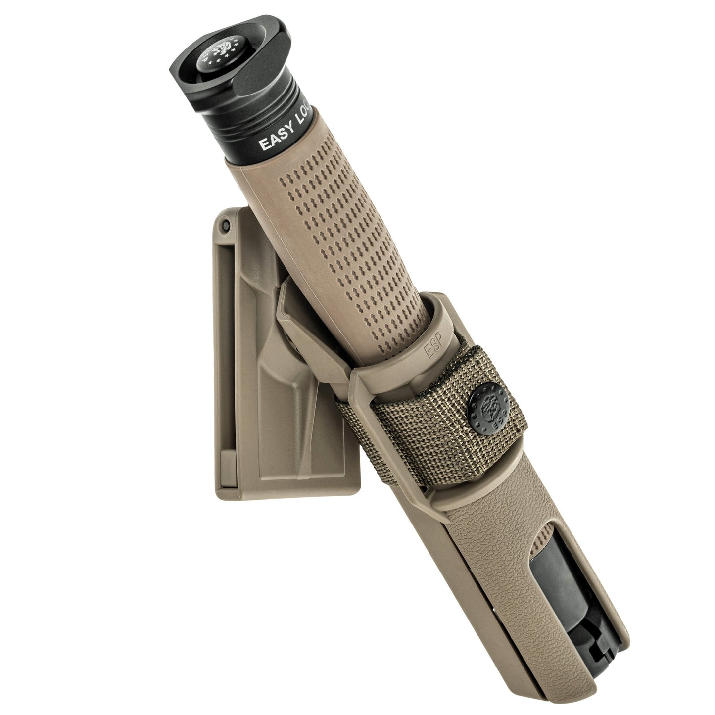 Pałka teleskopowa ESP Easy Lock Button Triangle End Ergonomic hartowana 20" - Desert