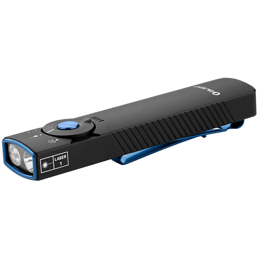 Latarka ze wskaźnikiem laserowym Olight Arkfeld Pro UV Cool White Black - 1300 lumenów