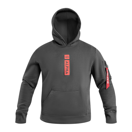 Bluza Alpha Industries Alpha Puff Print Hoodie - Vintage Grey