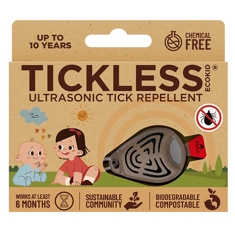 Ultradźwiękowa ochrona przed kleszczami TickLess Eco - dla dzieci - Brown