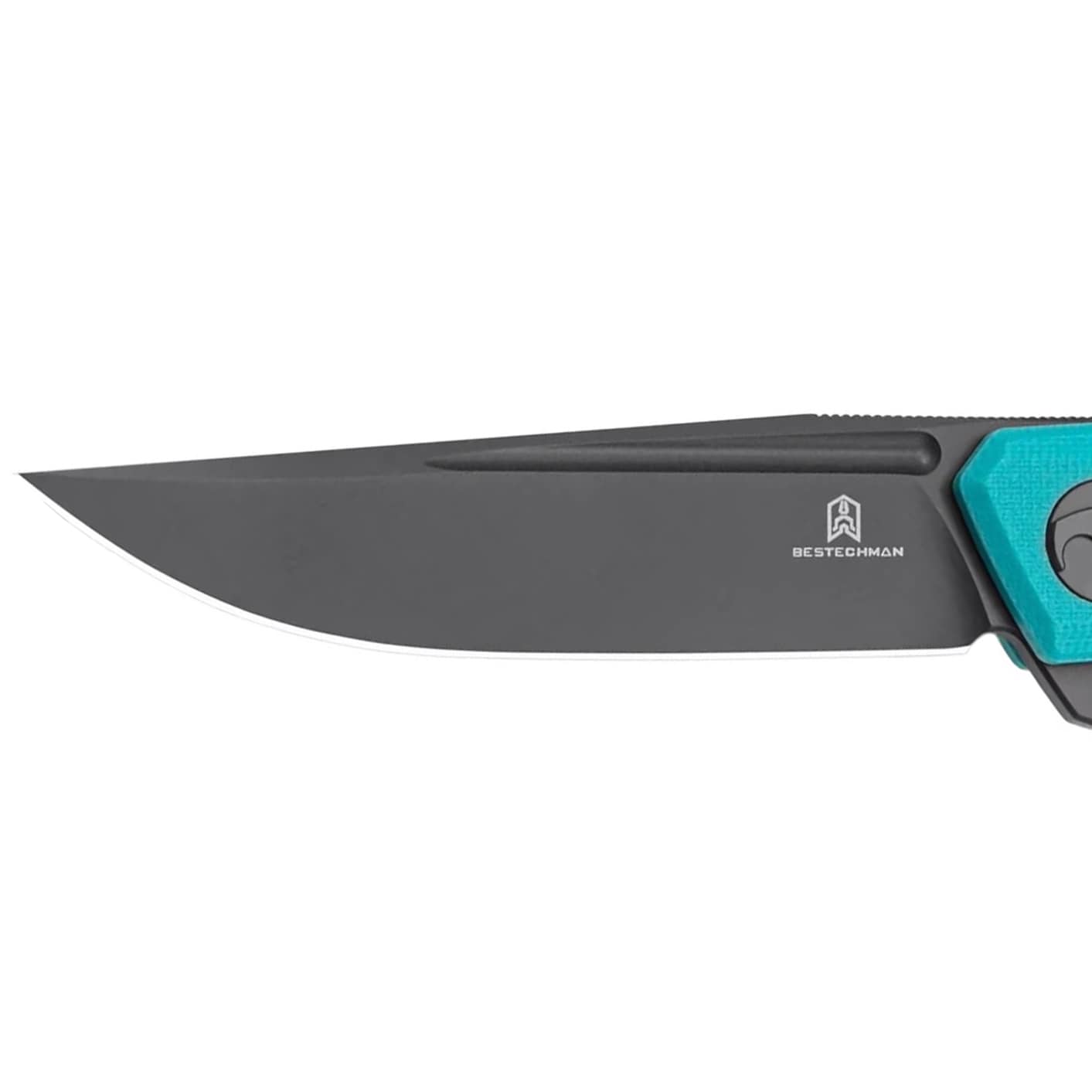 Nóż składany Bestechman Mini Dundee - Tiffany Blue/Black DLC