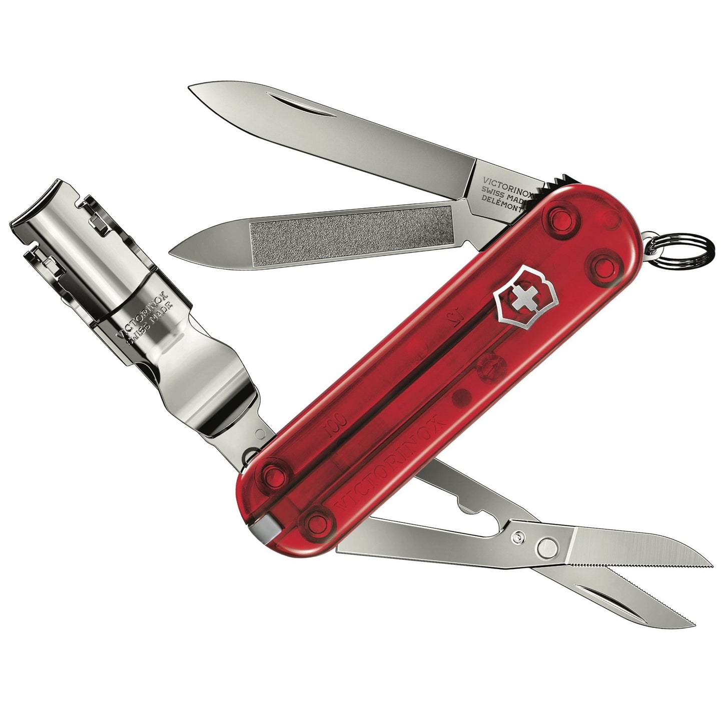 Scyzoryk Victorinox Nail Clip 580 - Transparent Red