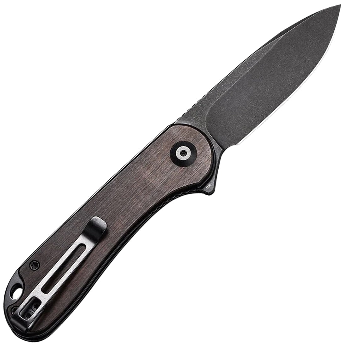 Nóż składany Civivi D2 Elementum Flipper C907W - Black Stonewashed/Black Ebony Wood