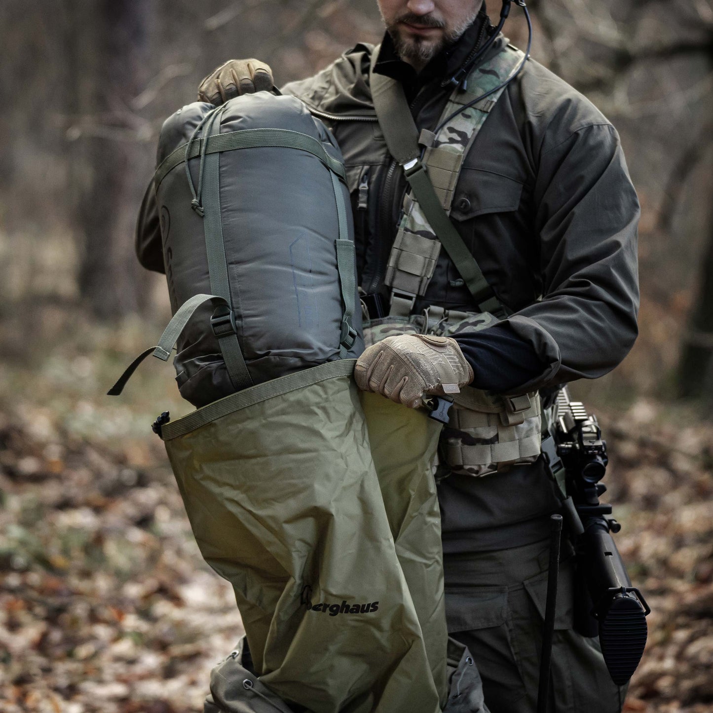 Worek wodoodporny Berghaus Tactical MMPS Lightweight Liner 70 l - Cedar