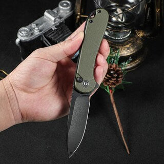 Nóż składany Civivi Elementum II Black Stonewashed - Green