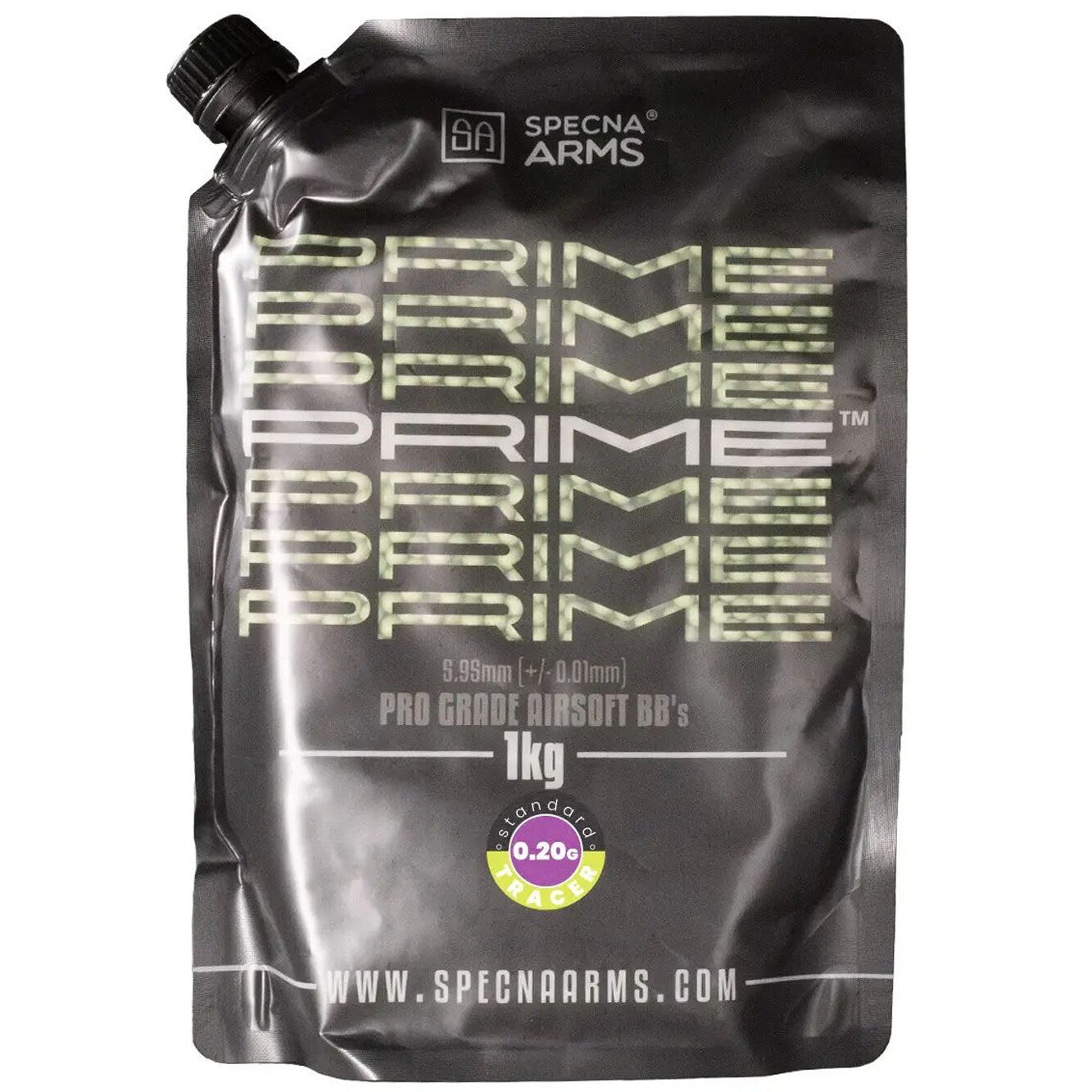 Kulki ASG Specna Arms Prime Tracer 0,20 g 1 kg - Green