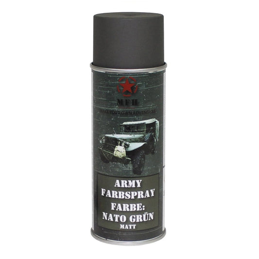 Farba wojskowa w sprayu MFH NATO Green Mat 400 ml