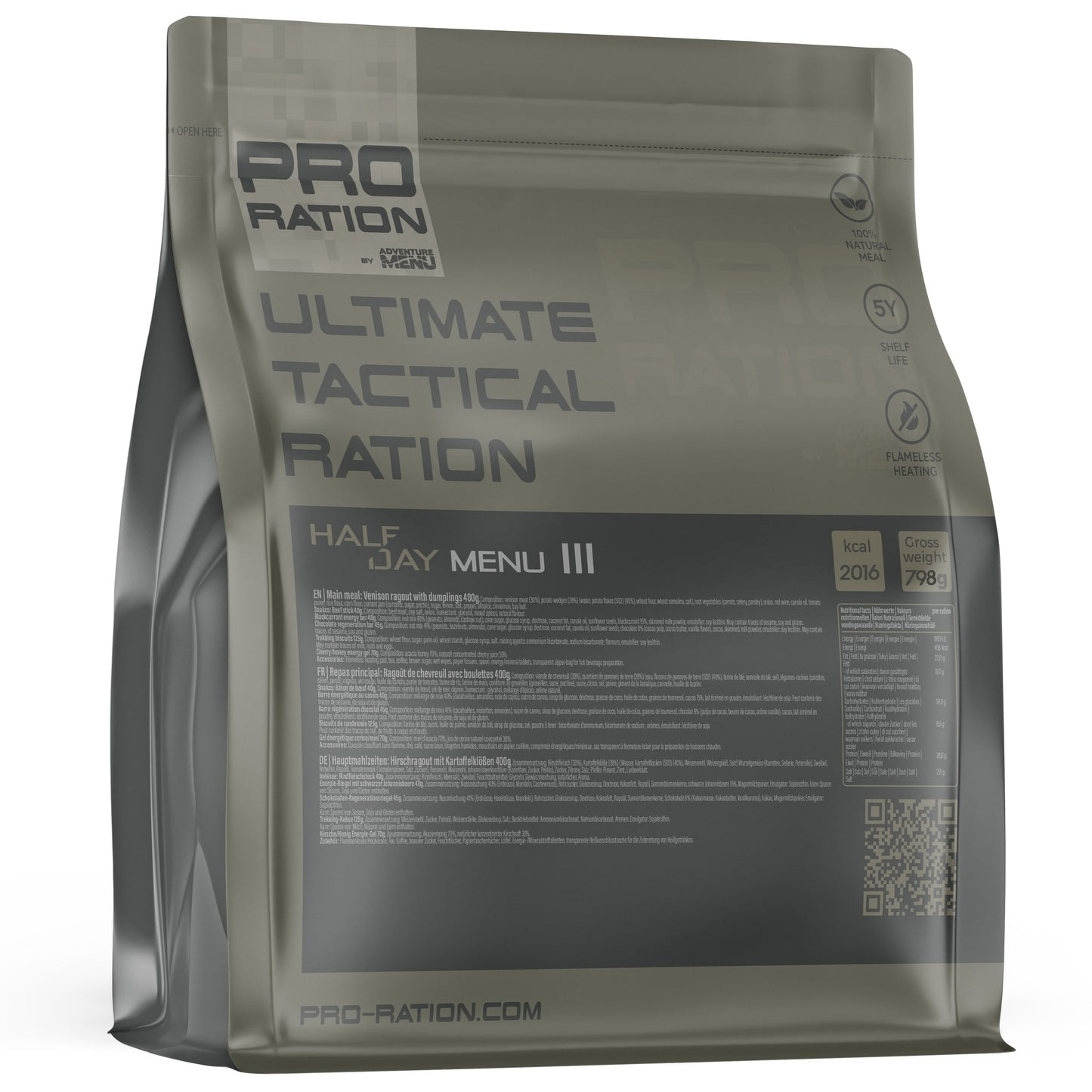 Racja żywnościowa Pro Ration Ultimate Tactical Ration Half-Day - Menu III