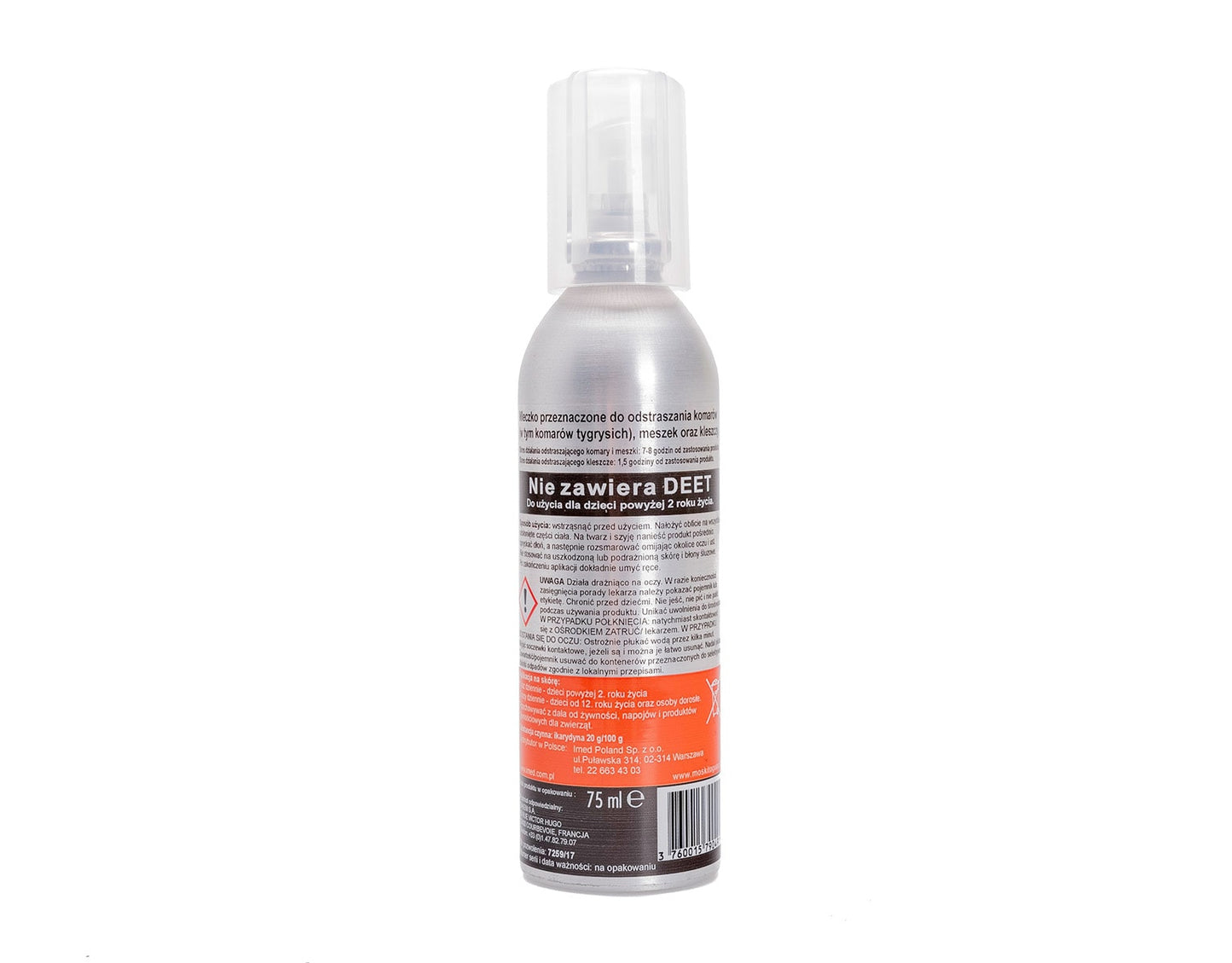 Repelent na komary, kleszcze i meszki Moskito Guard Ikarydyna 20% - balsam 75 ml