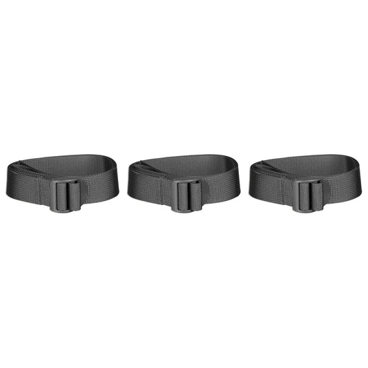 Trok Mil-Tec z klamrą zaciskową 25 mm/120 cm Czarny - 3 szt.