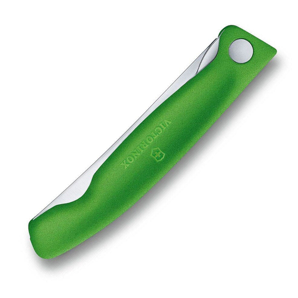 Nóż składany kuchenny Victorinox Green - ząbkowane ostrze z zaokrąglonym czubkiem