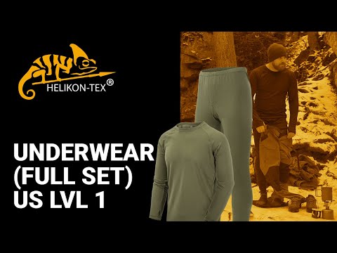 Legginsy termoaktywne męskie Helikon US LVL 1 - Black
