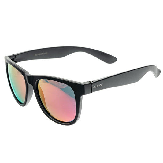 Okulary przeciwsłoneczne OPC Lifestyle Ibiza Blk Mat Red Revo z polaryzacją