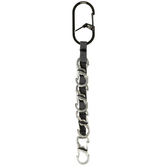 Brelok z karabińczykami Nite Ize GearLine Mini Key Organizer - Black