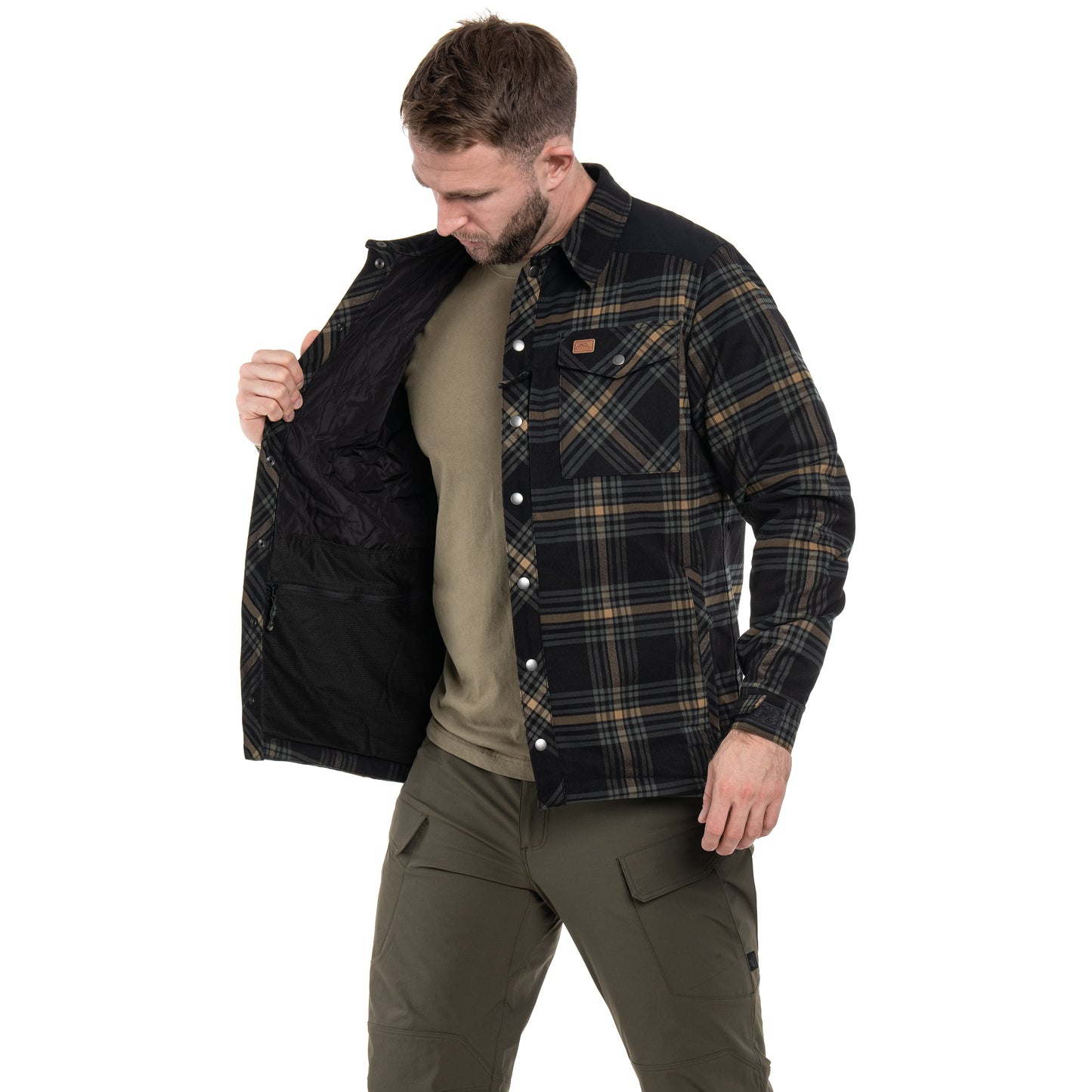 Koszula Helikon Winter Warden Long Sleeve - Slate Moorland Plaid