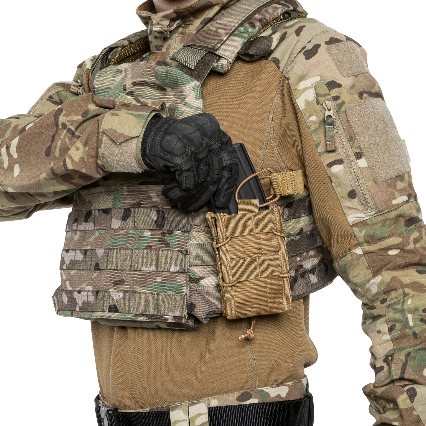 Pojedyncza ładownica Mil-Tec na magazynek - Coyote