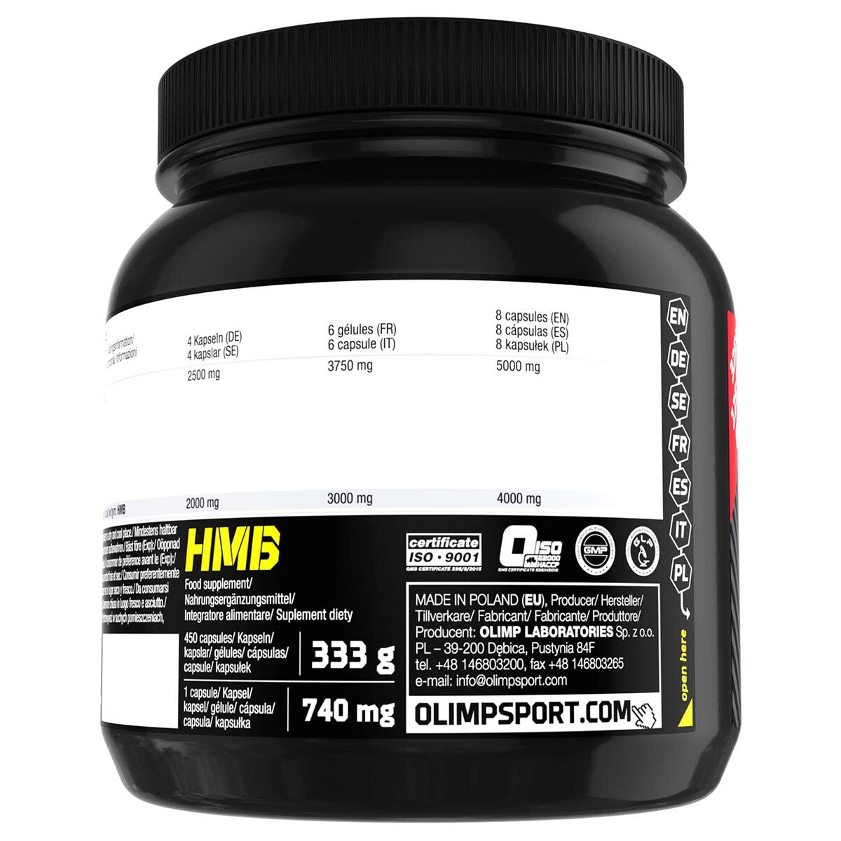 Suplement diety Olimp Sport Nutrition HMB 625 mg - 450 kapsułek