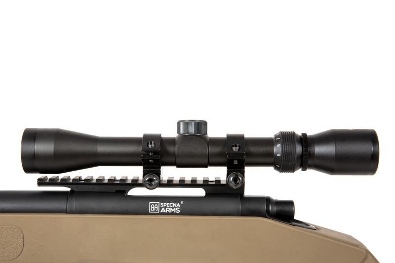 Karabin snajperski ASG Specna Arms SA-S03 CORE z lunetą i dwójnogiem - Tan