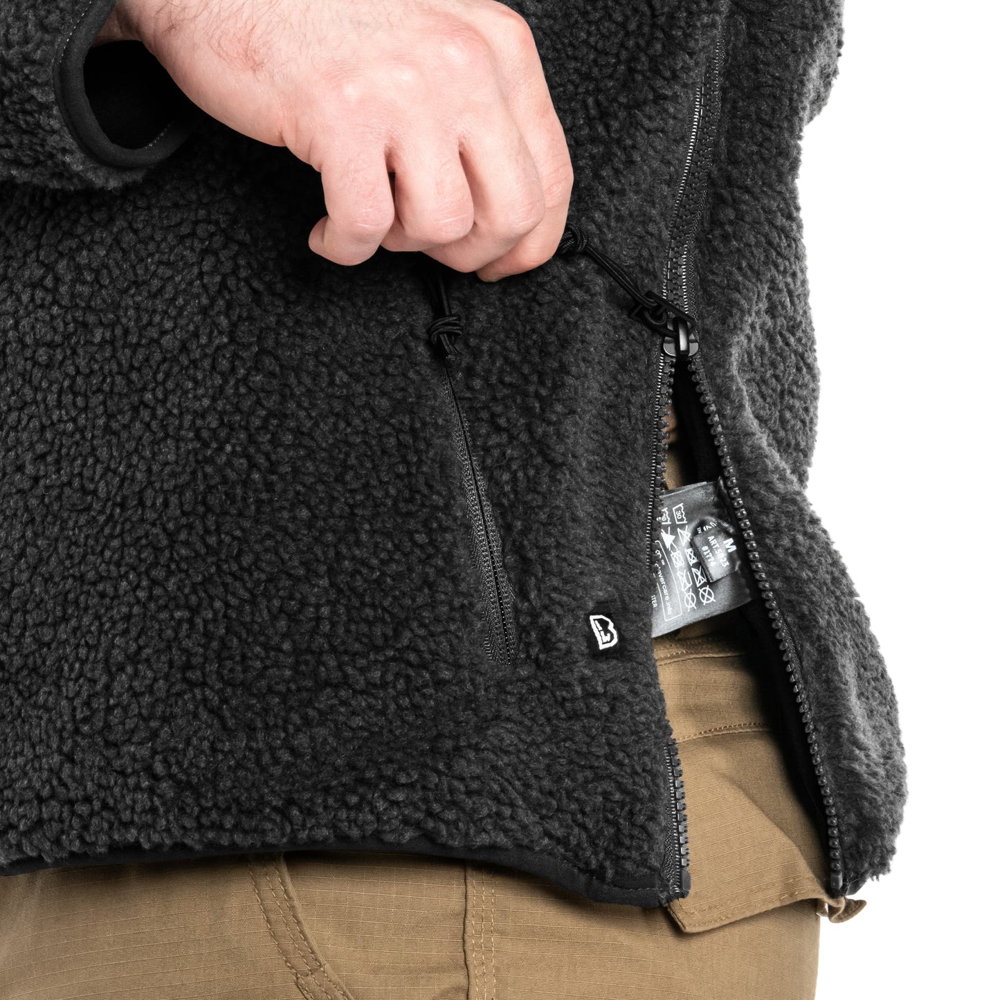 Polar Brandit Teddyfleece Worker Pullover - Black