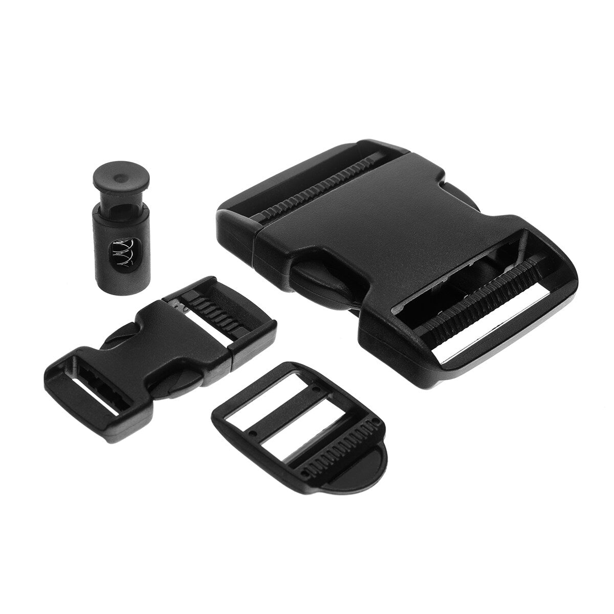Zestaw klamer Mil-Tec Black - 9 szt.