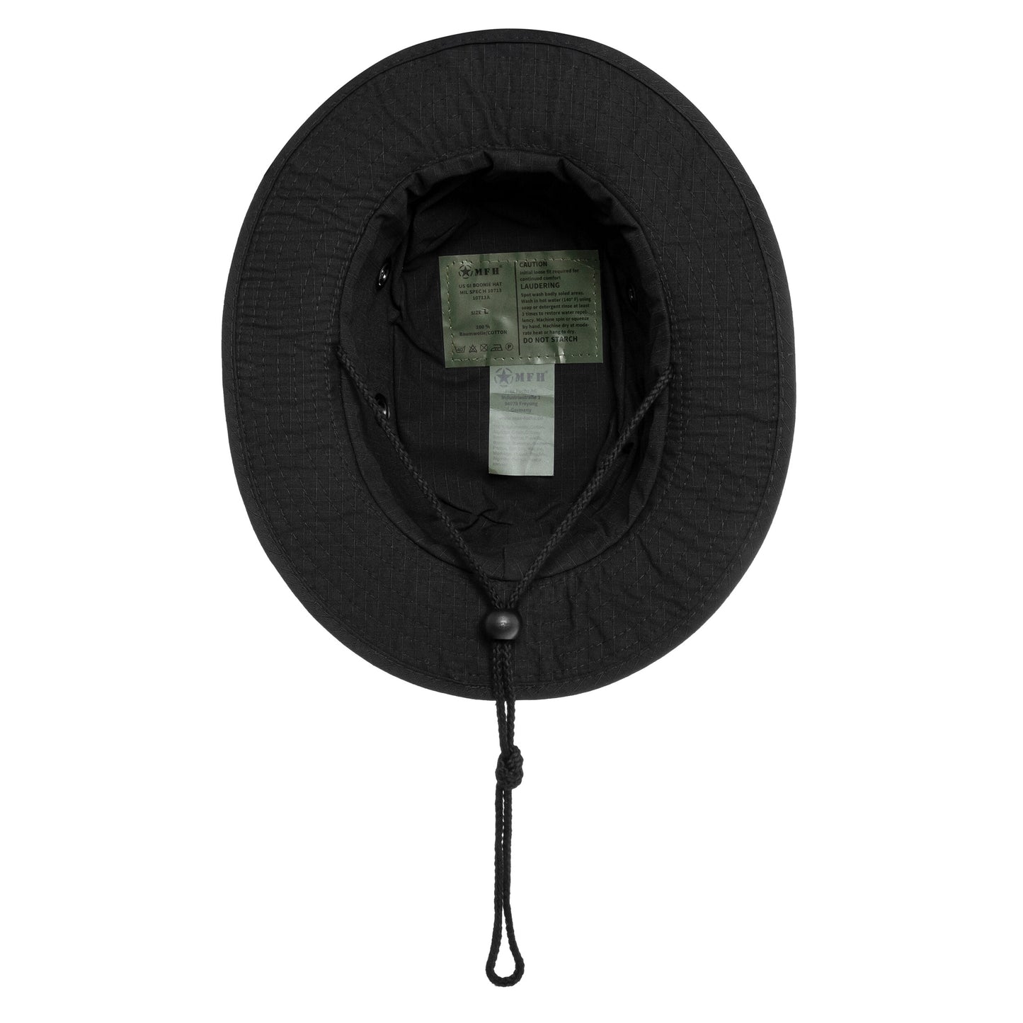 Kapelusz MFH US GI Bush Hat Boonie Rip-Stop - Black