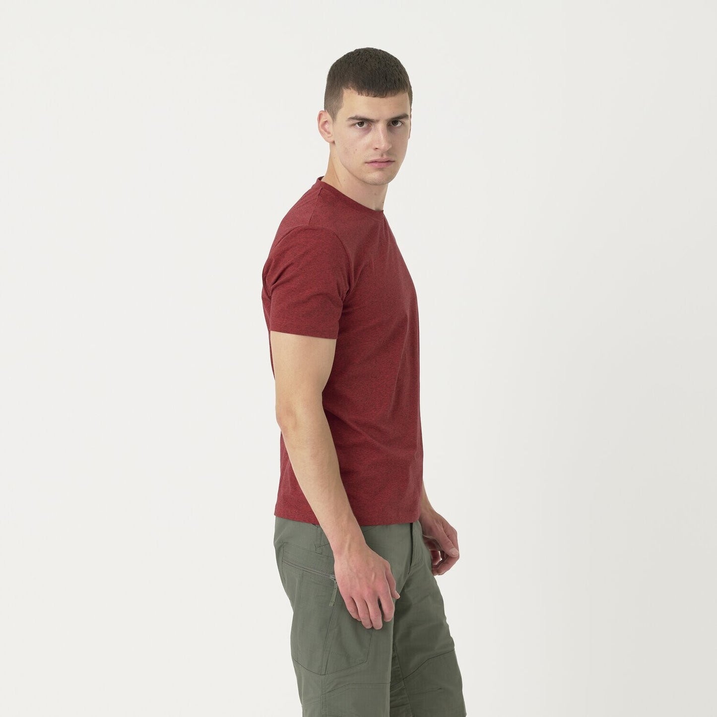 Koszulka T-shirt Helikon - Red/Black Melange