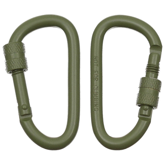 Karabińczyk MFH Screw Lock 60 mm 2 szt. - Olive