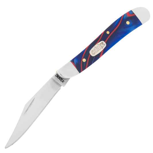Nóż składany Zippo Peanut - Red/White/Blue Kirinite