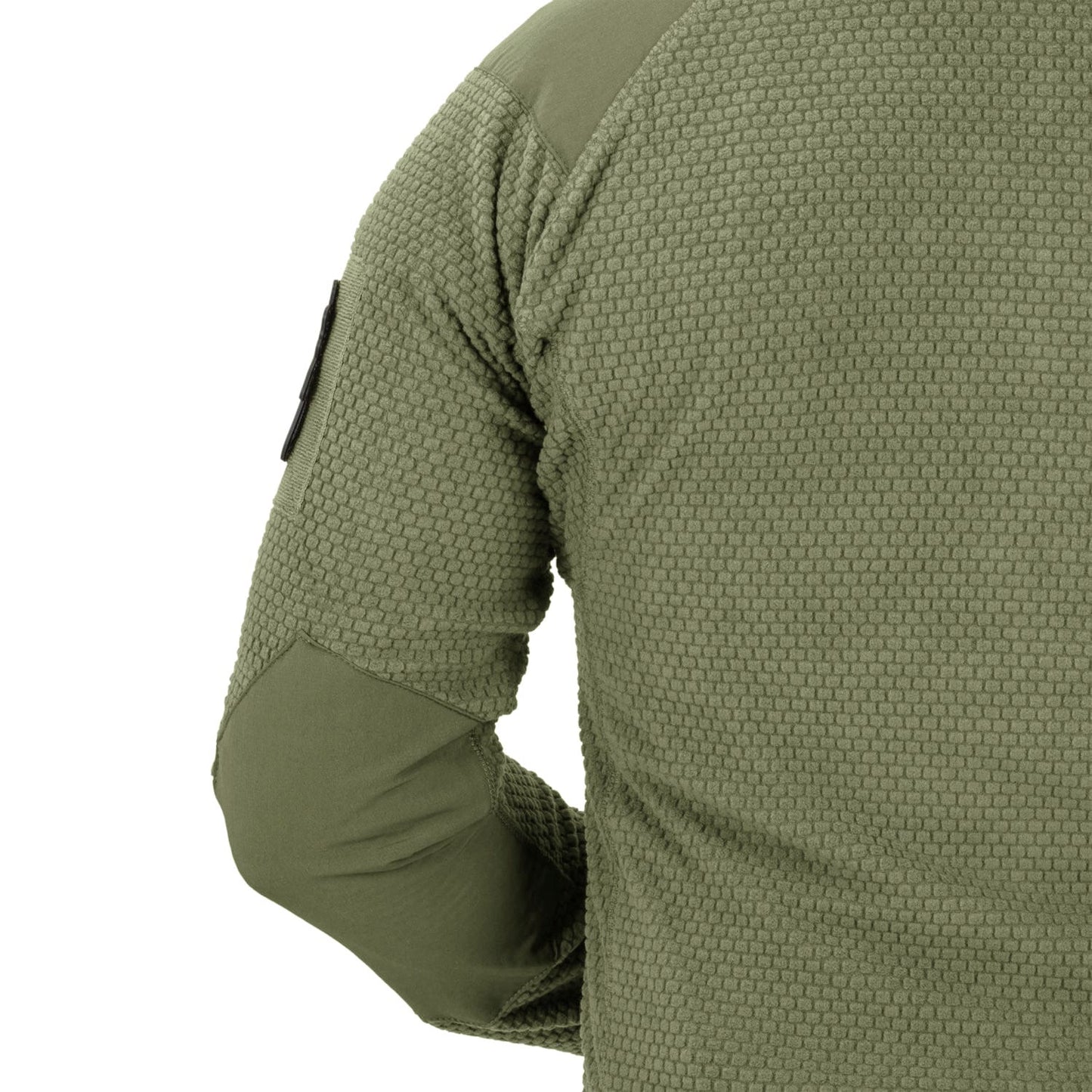 Polar Helikon Alpha Hoodie Grid Fleece - Olive Green
