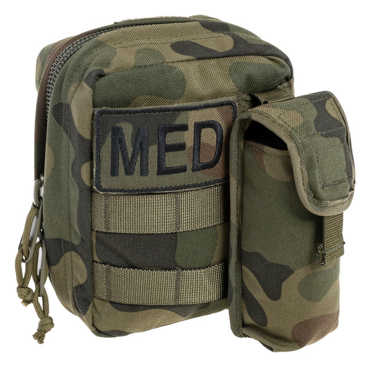 Apteczka taktyczna Boxmet Medical IPMED z wyposażeniem wersja ekonomiczna - wz.93 Pantera PL Woodland