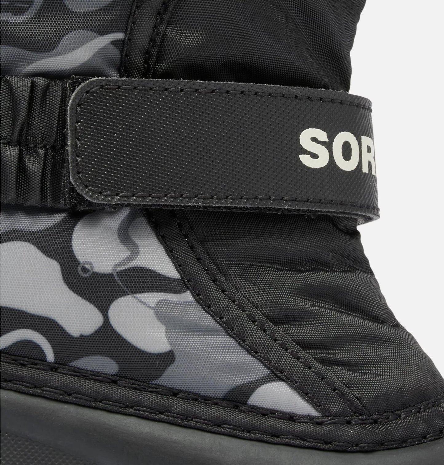 Buty śniegowce dziecięce Sorel Flurry Print Youth Boot - Black/Quarry