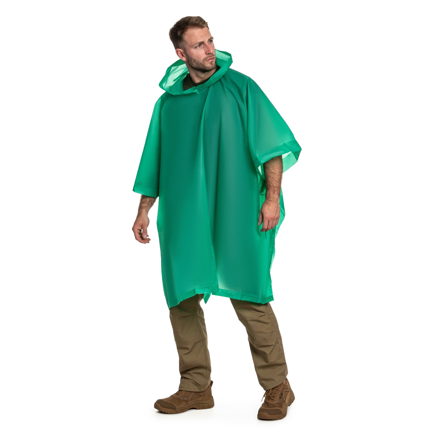 Ponczo Highlander Outdoor PEVA - Green