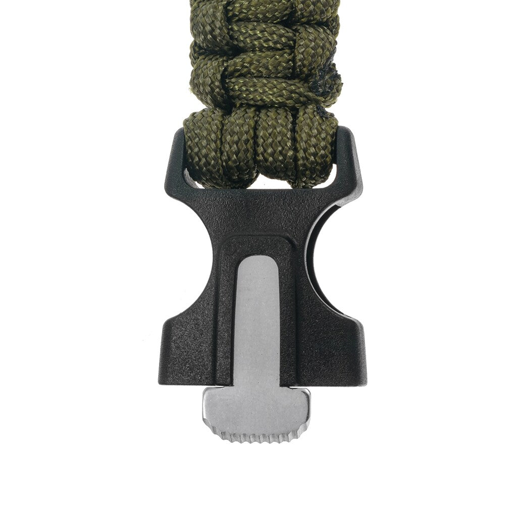 Bransoletka Paracord Badger Outdoor z krzesiwem - Olive