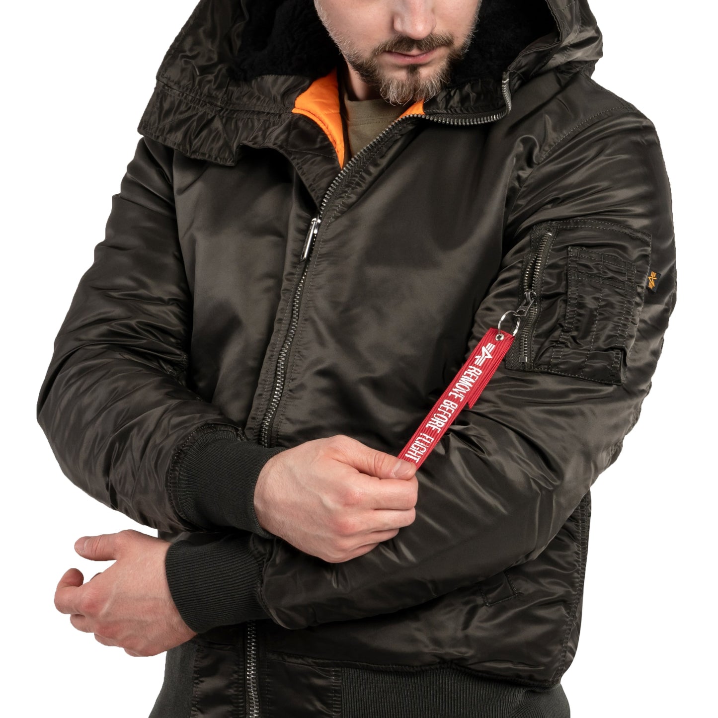 Kurtka Alpha Industries MA-1 Hooded - Black Olive