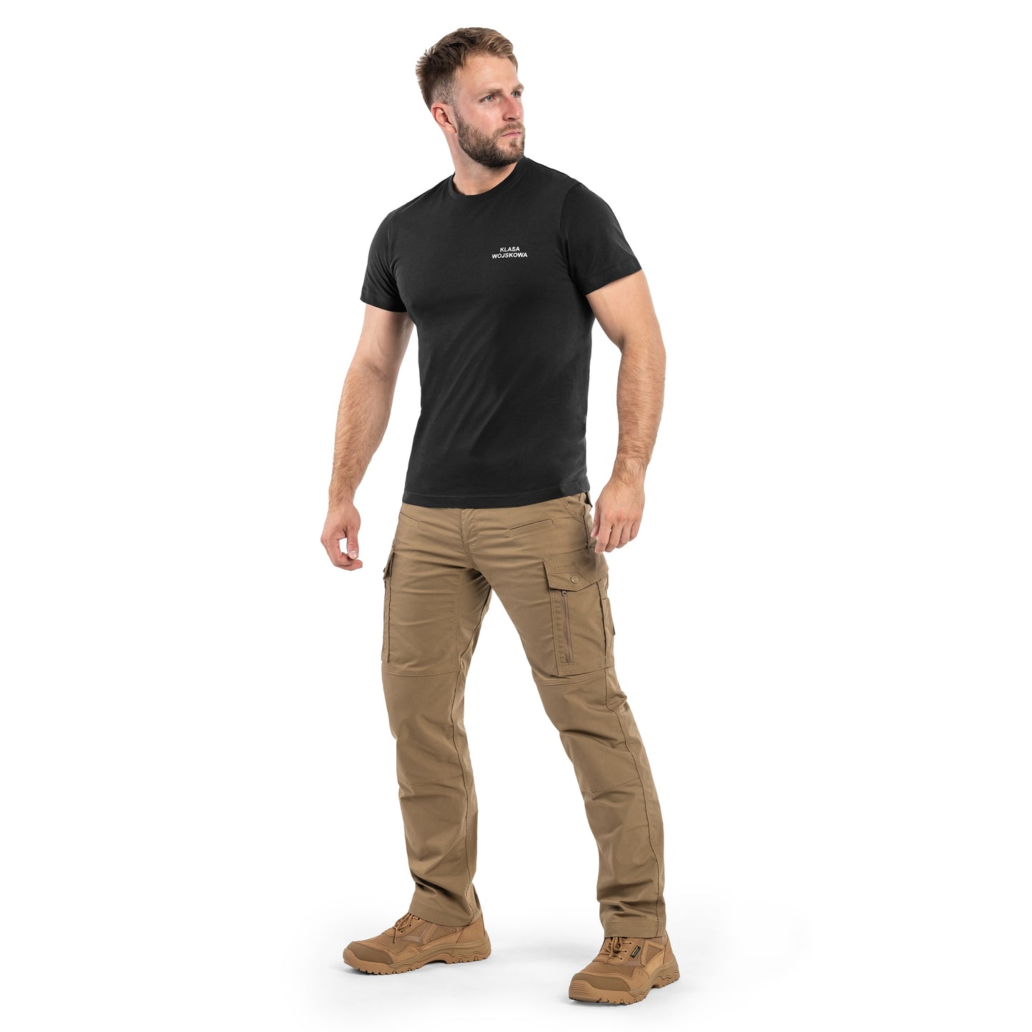 Koszulka T-Shirt MaxPro-Tech "Klasa wojskowa" v2 - Black