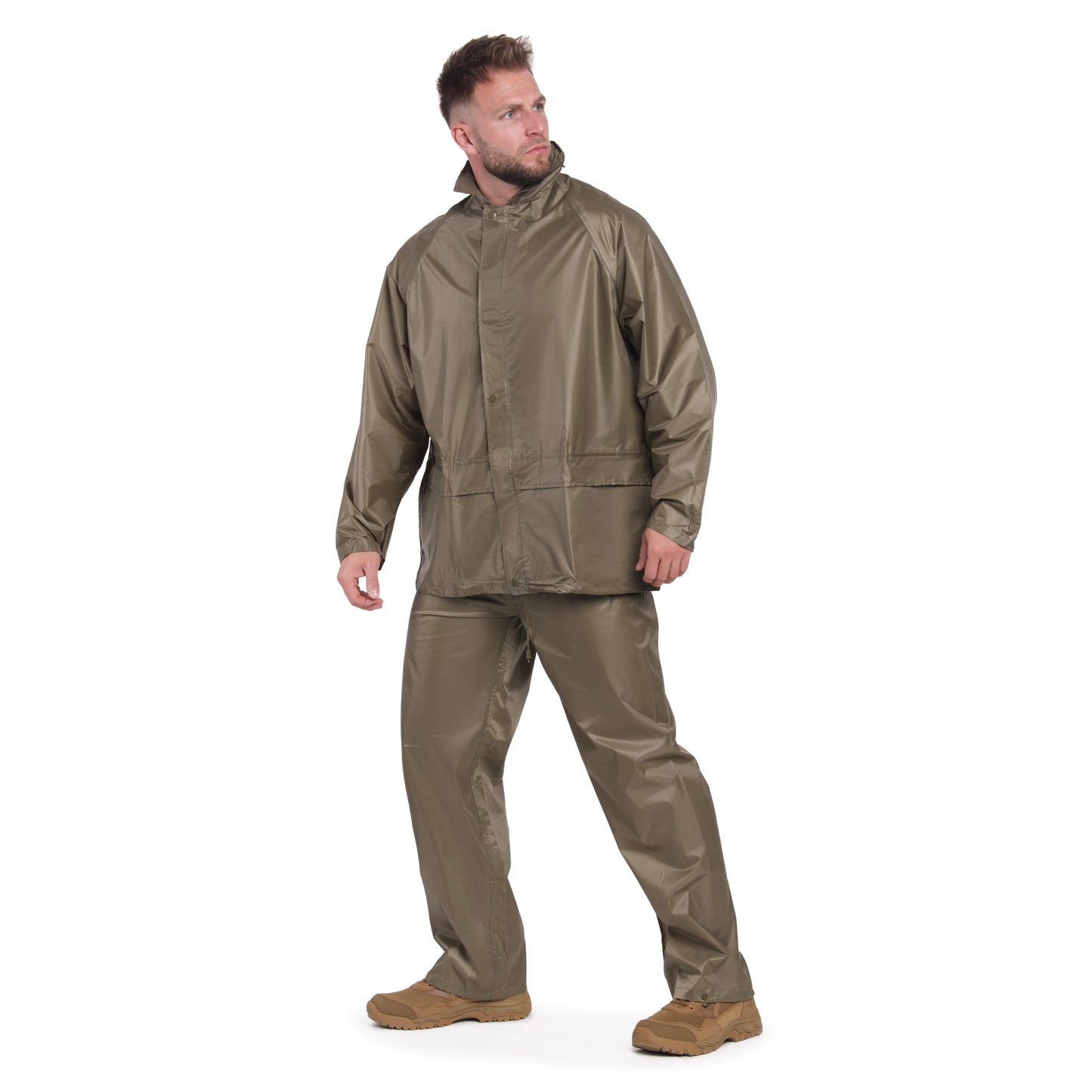 Komplet przeciwdeszczowy Mil-Tec kurtka+spodnie - Olive