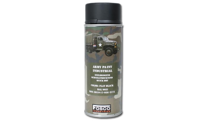Farba do maskowania FOSCO RAL 9021 - Flat Black