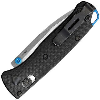 Nóż składany Benchmade Mini Bugout CPM-S90V - Black Carbon Fiber