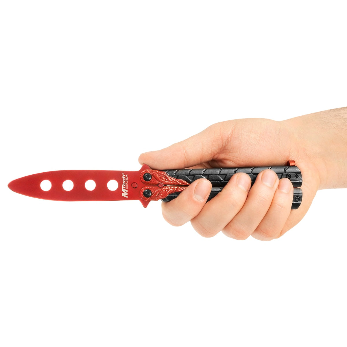 Nóż składany treningowy motylek Master Cutlery Dragon Red