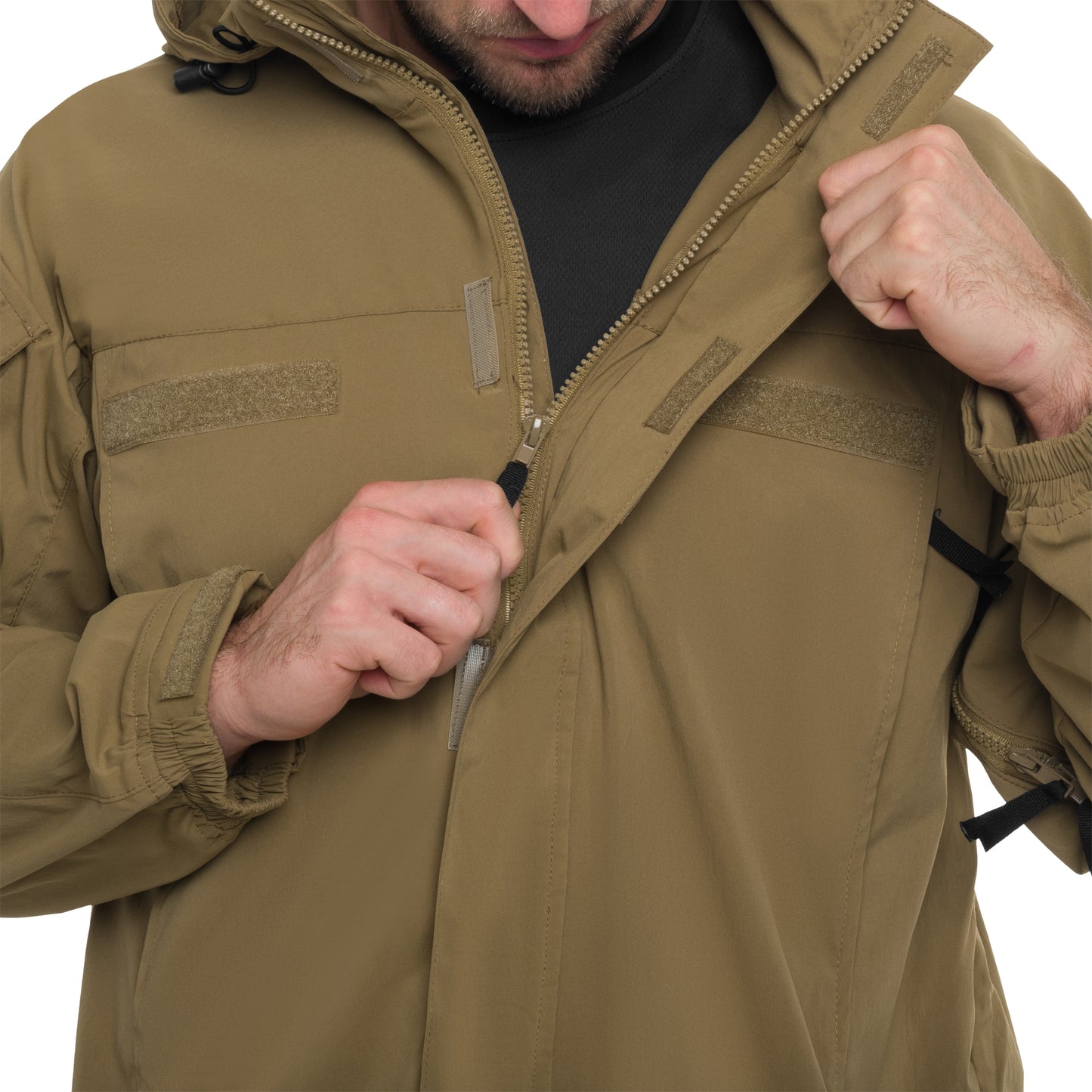 Kurtka MFH US Softshell Level 5 - Coyote