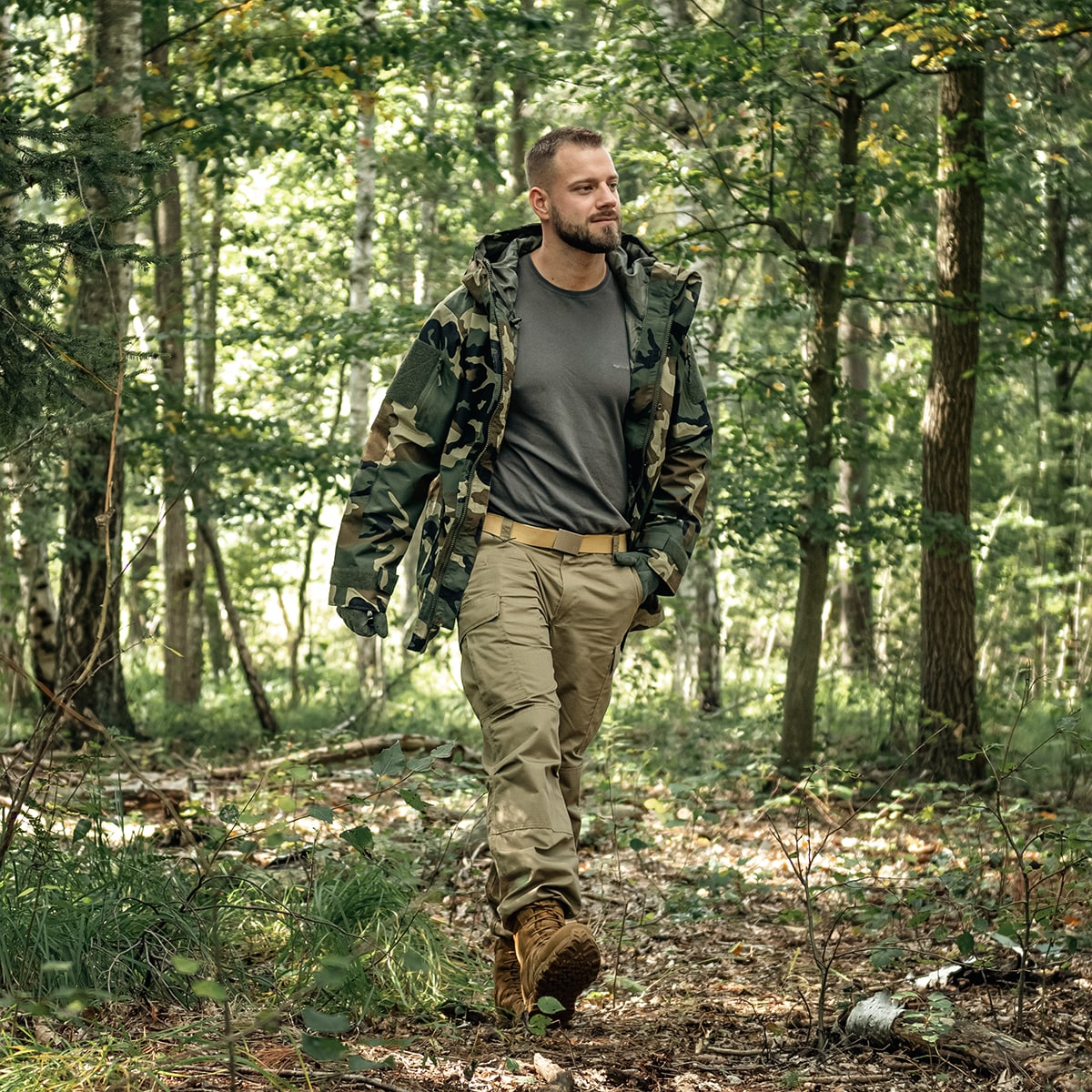Kurtka Mil-Tec ECWCS Wet Weather Gen.II z podpinką Woodland