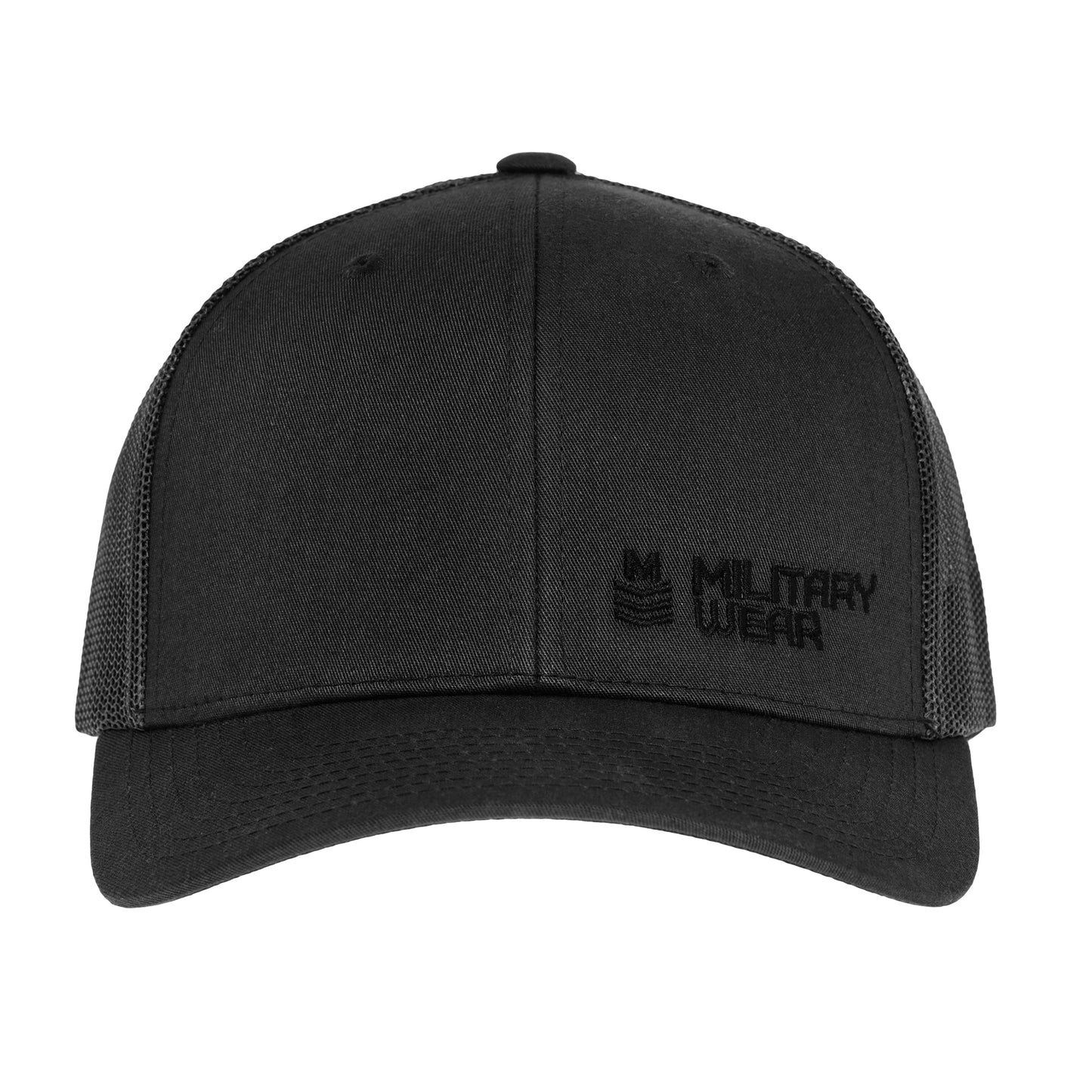 Czapka z daszkiem Military Wear Haft Retro Trucker - Black