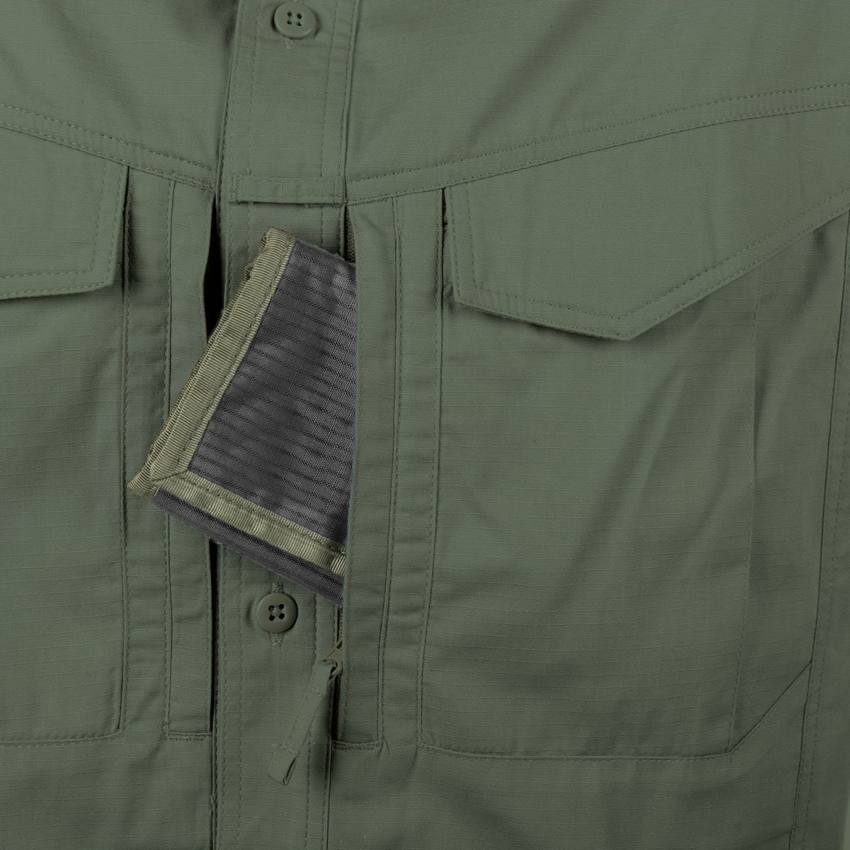 Koszula Helikon Defender Mk2 PolyCotton Ripstop Long Sleeve - Olive Green