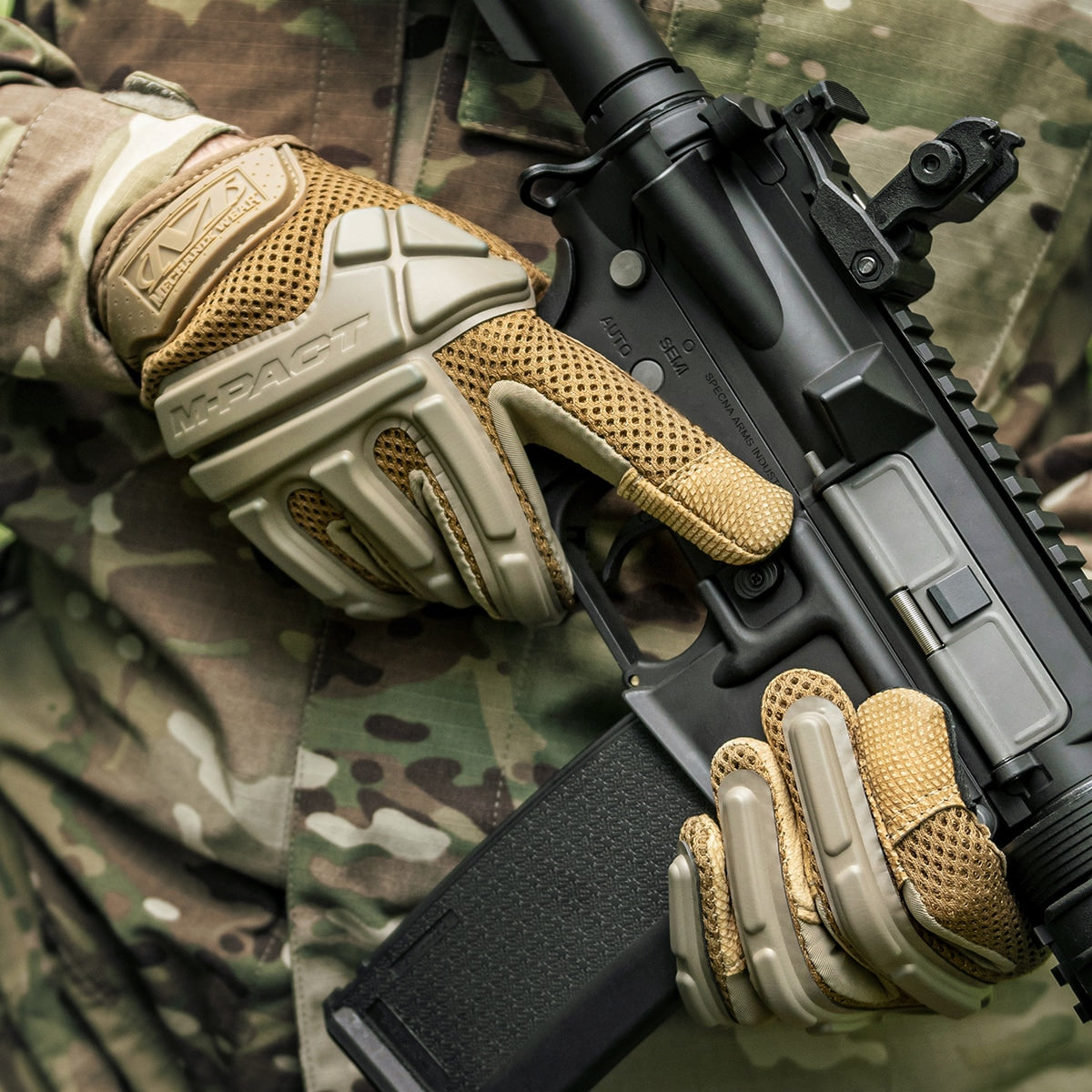 Rękawice taktyczne Mechanix Wear Arid M-Pact Coyote