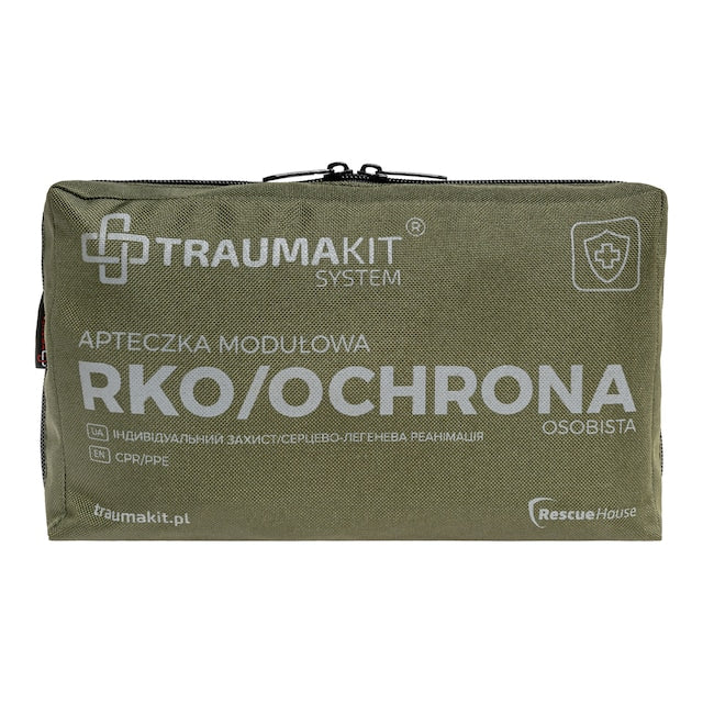 Apteczka modułowa AedMax Trauma Kit A Zielona - RKO/Ochrona osobista